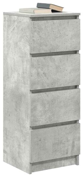 VidaXL betonszürke szerelt fa tálalószekrény 37,5x35x99 cm