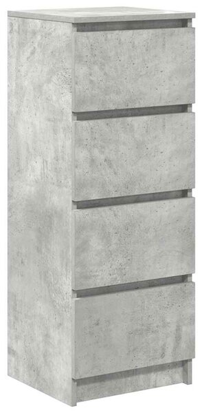 VidaXL betonszürke szerelt fa tálalószekrény 37,5x35x99 cm