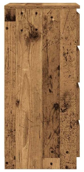 VidaXL antik fa szerelt fa tálalószekrény fiókos 37,5x35x99 cm