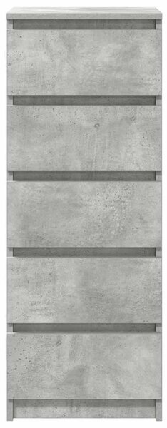 VidaXL betonszürke szerelt fa tálalószekrény fiókos 37,5x35x99 cm