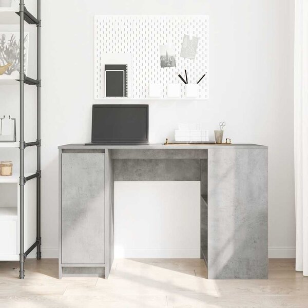 VidaXL betonszürke forgácslap íróasztal 120x42x76 cm