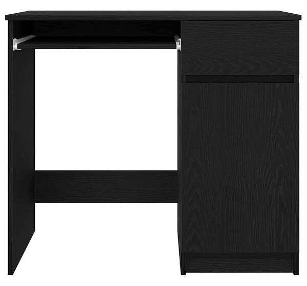 VidaXL fekete tölgy forgácslap íróasztal 86x49x76 cm