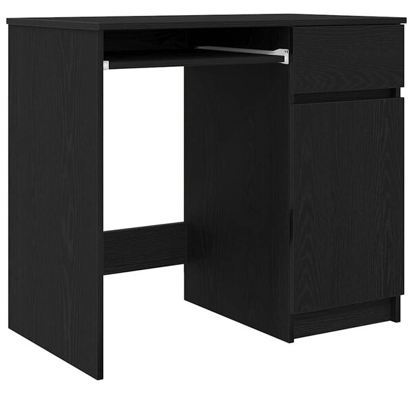 VidaXL fekete tölgy forgácslap íróasztal 86x49x76 cm