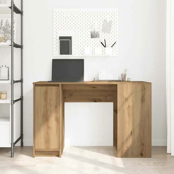 VidaXL kézműves tölgy színű szerelt fa íróasztal 120x42x76 cm