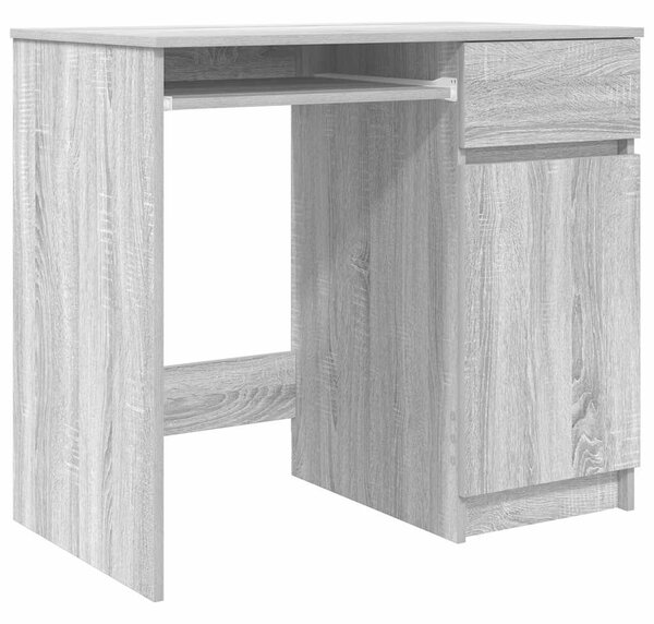 VidaXL szürke sonoma színű szerelt fa íróasztal 86x49x76 cm