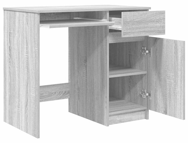 VidaXL szürke sonoma színű szerelt fa íróasztal 86x49x76 cm