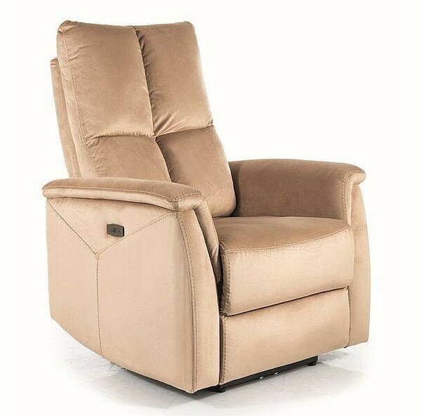 Neptun Velvet Elektromos Masszázsfotel Bársony Bézs Luxus Relax