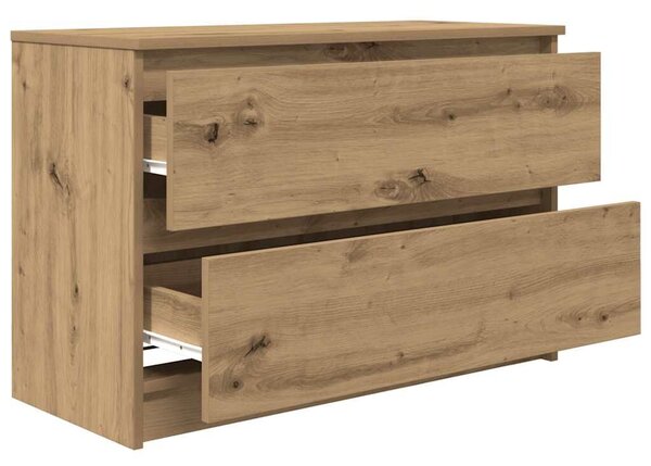 VidaXL kézműves tölgy színű szerelt fa TV-szekrény 80x35x54 cm