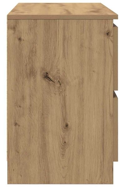 VidaXL kézműves tölgy színű szerelt fa TV-szekrény 80x35x54 cm