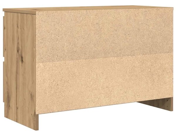 VidaXL kézműves tölgy színű szerelt fa TV-szekrény 80x35x54 cm