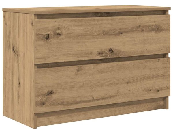 VidaXL kézműves tölgy színű szerelt fa TV-szekrény 80x35x54 cm