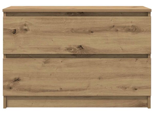VidaXL kézműves tölgy színű szerelt fa TV-szekrény 80x35x54 cm