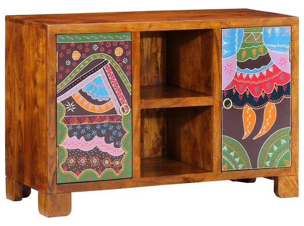 VidaXL tömörfa akácfa többszínű komód 90x35x60