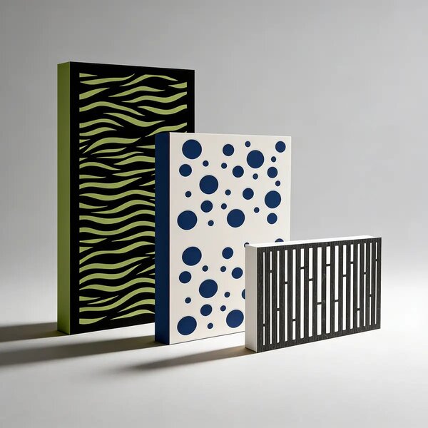 Varnour diffúzor előlapos akusztikus panel - 54x64x6cm