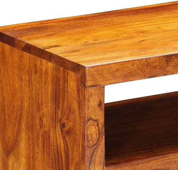 VidaXL tömör akácfa többszínű falra szerelhető TV-szekrény 90x30x30 cm