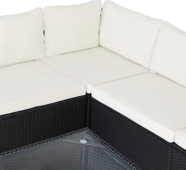 Casaria® Agen II kerti rattan bútor szett