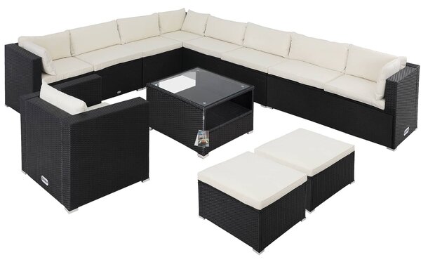 Casaria® Agen II kerti rattan bútor szett