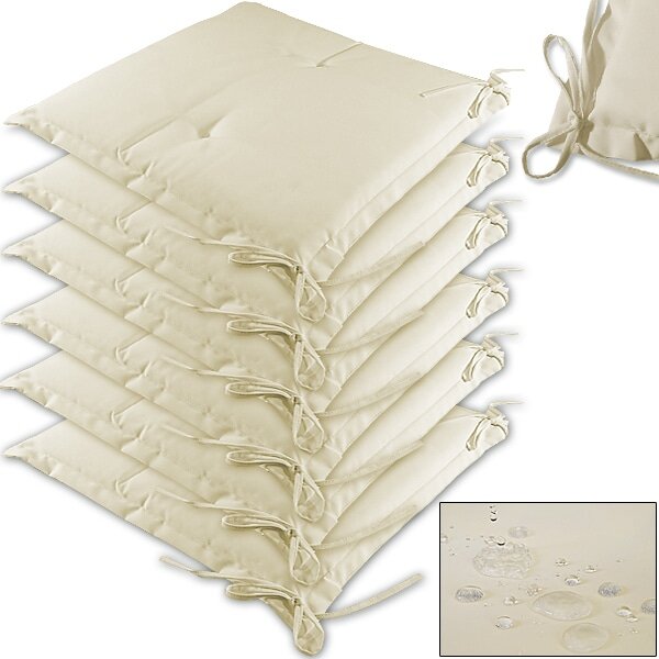 Detex® 6 x Boston ülőpárna 43x39x5 cm - krém