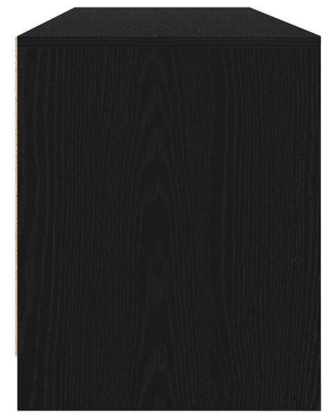 VidaXL fekete tölgy színű szerelt fa TV-szekrény 188,5x41x50 cm