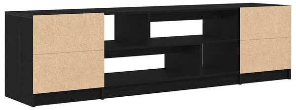 VidaXL fekete tölgy színű szerelt fa TV-szekrény 188,5x41x50 cm