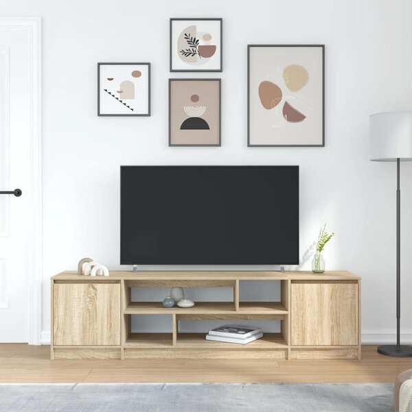 VidaXL sonoma tölgy színű szerelt fa TV-szekrény 188,5x41x50 cm