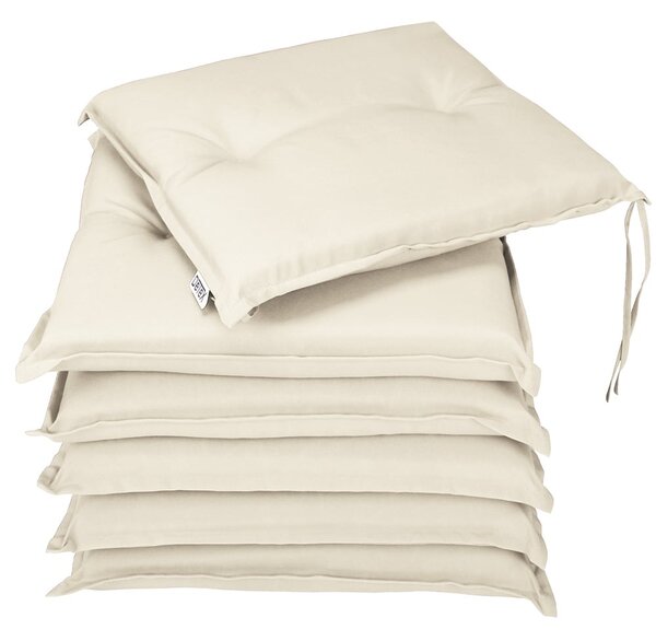 Detex® 6 x Boston ülőpárna 43x39x5 cm - krém