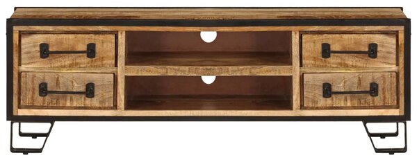 Tömör mangófa TV-szekrény 120 x 30 x 40 cm