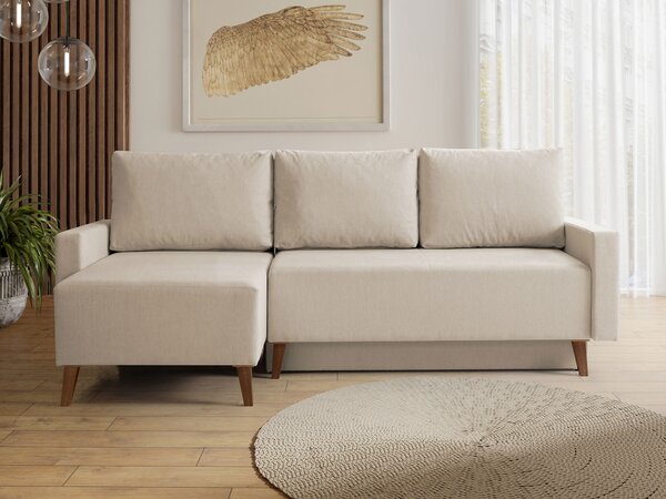 Sarokkanapé Delbene 130, Kárpit, 90x225x140cm
