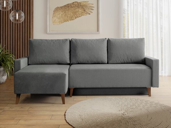 Sarokkanapé Delbene 130, Kárpit, 90x225x140cm