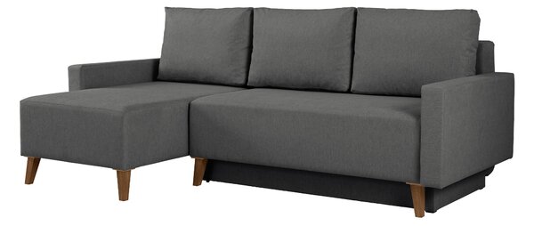 Sarokkanapé Delbene 130, Kárpit, 90x225x140cm