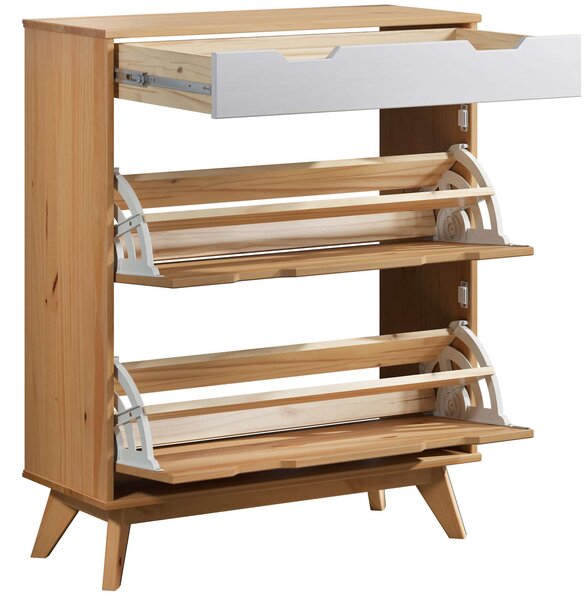 Casaria® Borneo cipősszekrény - 101x33x80 cm