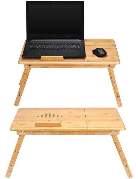 Casaria® Bambusz laptop asztal
