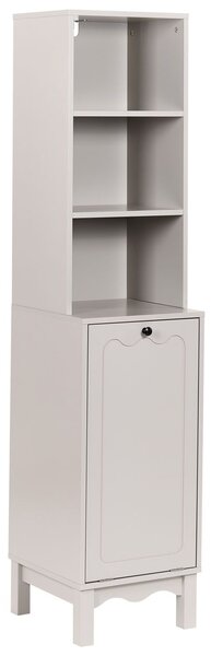 Fürdőszobai szekrény PENON szennyeskosárral 38 cm Világosbézs