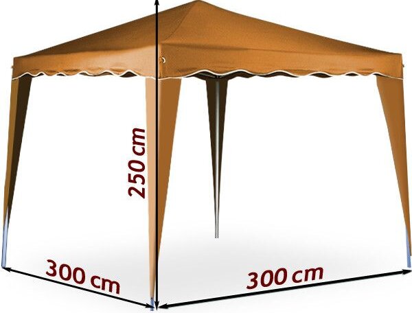 Deuba Kerti pavilon Capri 3x3 m - barna