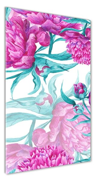 Photo kép üveg Peonies