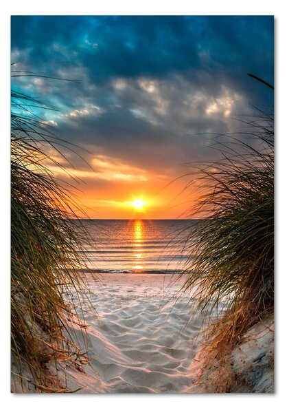Üvegfotó Sunset tengeren