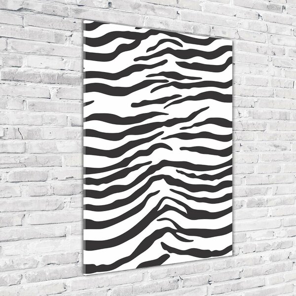 Üvegkép nyomtatás Zebra háttér