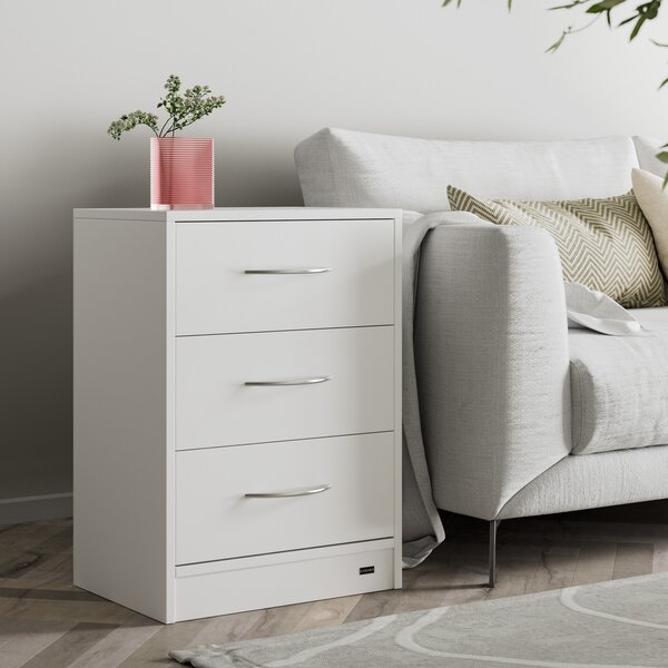Casaria® Eloise éjjeliszekrény 54x39x28 cm - fehér