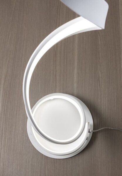 GUSANO Modern LED állólámpa matt fehér/opál, 150cm