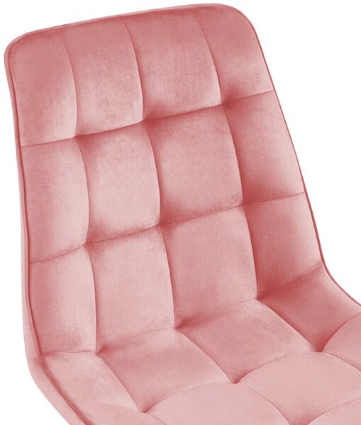 Gifford bársony étkezőszék pink-fekete 324697
