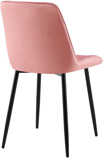 Gifford bársony étkezőszék pink-fekete 324697