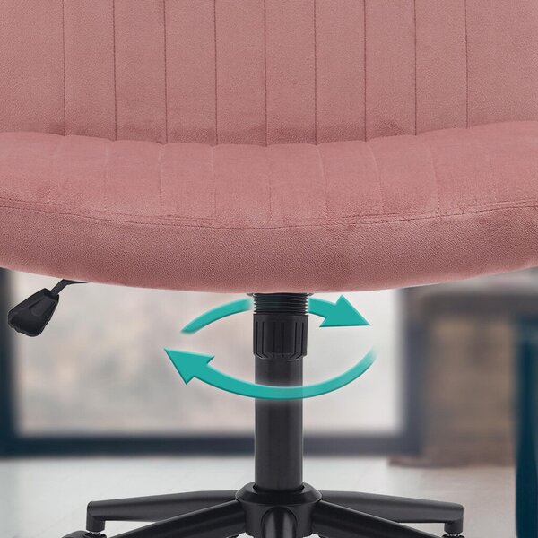 Kingman szövet irodai forgószék pink-fekete 325354