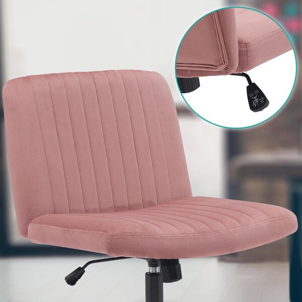 Kingman szövet irodai forgószék pink-fekete 325354