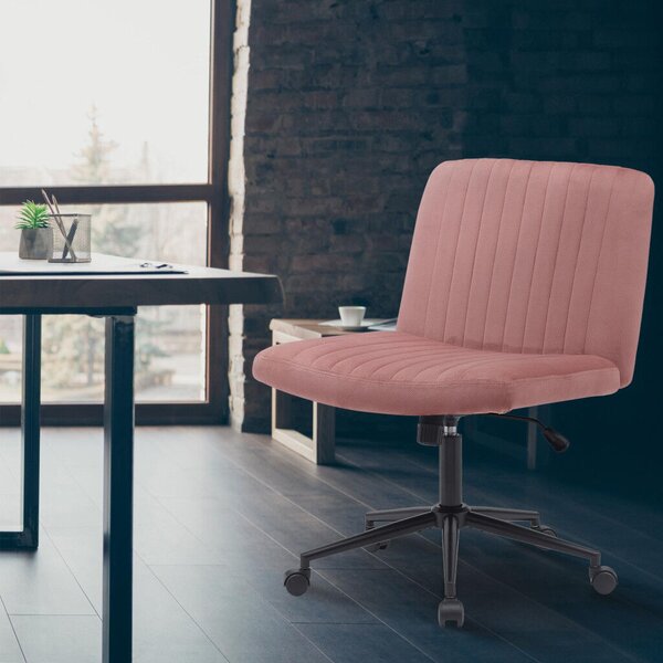 Kingman szövet irodai forgószék pink-fekete 325354
