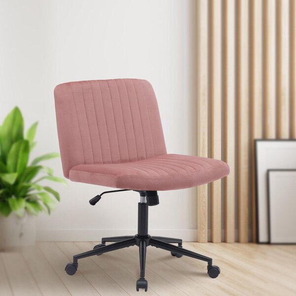 Kingman szövet irodai forgószék pink-fekete 325354