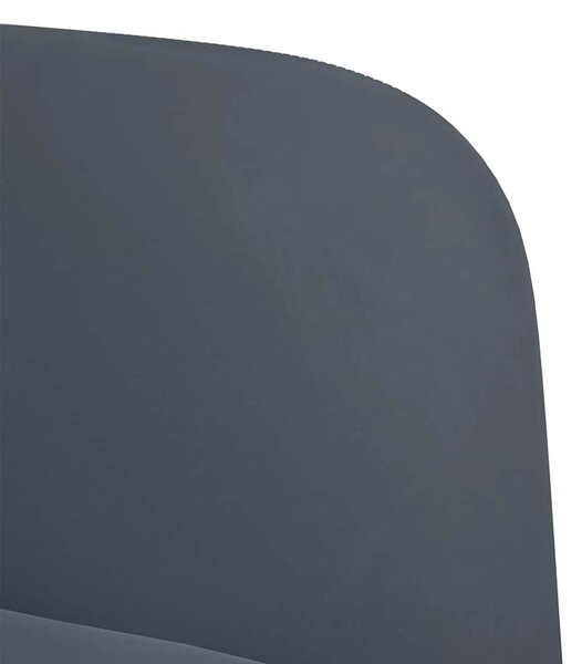 VidaXL sötétszürke bársony kanapészék karfás szék 54 cm