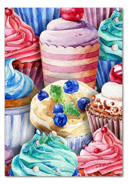 Üvegfotó Színes muffin