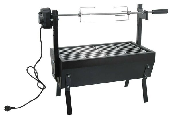 Faszén grill Barbecue 60cm 230V motorral