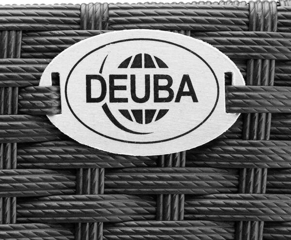 Casaria® Polyrattan virágtartó fekete 2 darabos