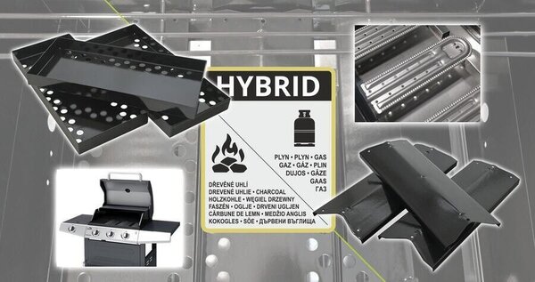 Grill HYBRID CORE gáz/faszén